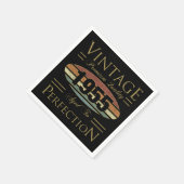 Serviette En Papier Vintage 1955 70e anniversaire (Coin)