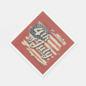 Serviette En Papier Vintage Americana Fireworks Picnic (Coin)