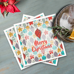 Serviette En Papier Vintage Arbre de Noël