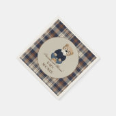 Serviette En Papier Vintage Bear Baby Shower (Coin)