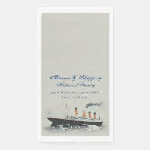 Serviette En Papier Vintage Blue Titanic, événement