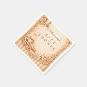Serviette En Papier Vintage Café Baby Shower (Coin)
