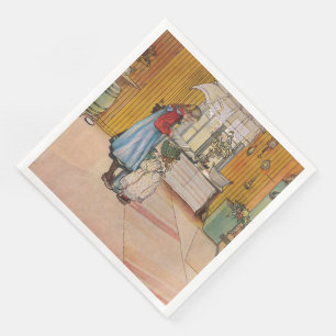 Serviette En Papier Vintage Carl Larsson La cuisine