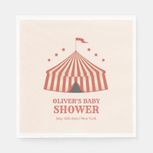 Serviette En Papier Vintage Carnival Circus Big Top Baby shower