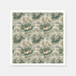 Serviette En Papier Vintage Chinoiserie Floral sans couture Motif