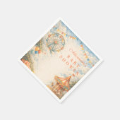 Serviette En Papier Vintage Circus Baby Shower (Coin)