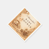 Serviette En Papier Vintage Coffee Baby Shower (Coin)