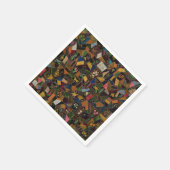 Serviette En Papier Vintage Crazy Quilt (Coin)