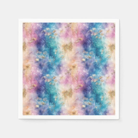 Serviette En Papier Vintage Dandelion Abstract Pattern (2) (Devant)