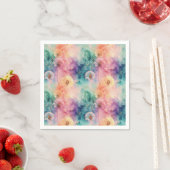 Serviette En Papier Vintage Dandelion Abstract Pattern (5) (En situation)