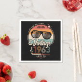 Serviette En Papier Vintage depuis 1963 (En situation)