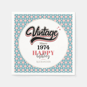 Serviette En Papier Vintage depuis - 1974