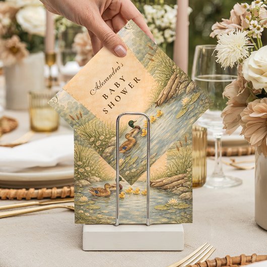 Serviette En Papier Vintage Duck Baby Shower