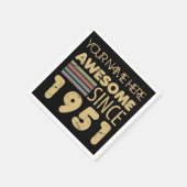 Serviette En Papier Vintage fantastique 1951 70e anniversaire (Coin)