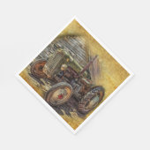 Serviette En Papier Vintage Farm (Coin)