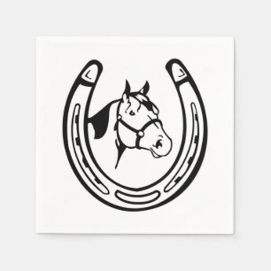 Serviette En Papier Vintage fer à cheval