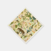Serviette En Papier Vintage Flower Jungle Tropical (Coin)