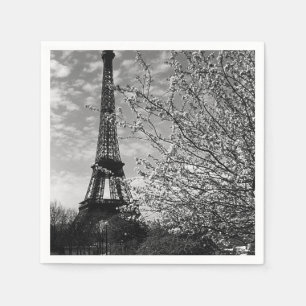 Serviette En Papier Vintage France Paris tour Eiffel