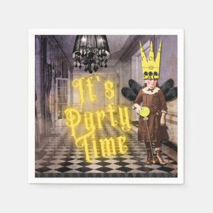 Serviette En Papier Vintage Goth Halloween Costume Party