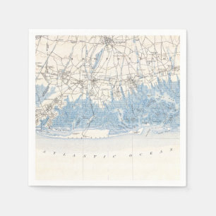 Serviette En Papier Vintage Hempstead Long Beach Long Island New York