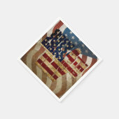 Serviette En Papier Vintage Juillet 4 Indépendance Conception (Coin)