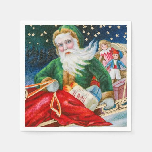 Serviette En Papier Vintage Noël (Devant)