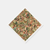 Serviette En Papier Vintage Noël Papier Napkin (Coin)