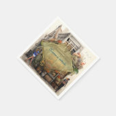 Serviette En Papier Vintage Old Amsterdam Art (Coin)