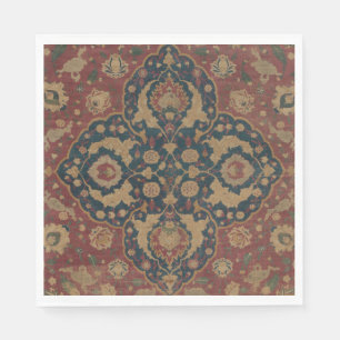 Serviette En Papier Vintage Oriental Perse Motif rouge