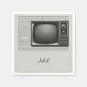 Serviette En Papier Vintage Pays Vieux Retro Fête des mariées de journ