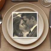 Serviette En Papier Vintage Photo