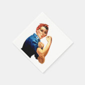 Serviette En Papier Vintage Rosie le Riveter (Coin)