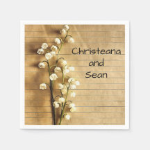 Vintage Rustique or et blanc Lily Floral