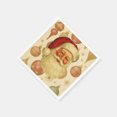 Serviette En Papier Vintage Santa Paper Napkins (Coin)