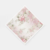 Serviette En Papier Vintage Shabby Chic Français (Coin)