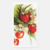 Serviette En Papier Vintage strawberries (Devant)