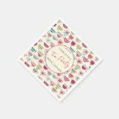Serviette En Papier Vintage Tea Party Bridal Shower (Coin)