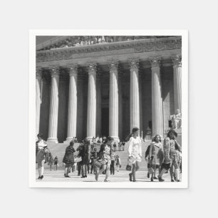 Serviette En Papier Vintage USA Washington Memorial Lincoln