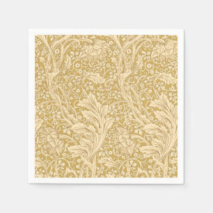 Serviette En Papier Vintage William Morris Arcadia Or en Continu