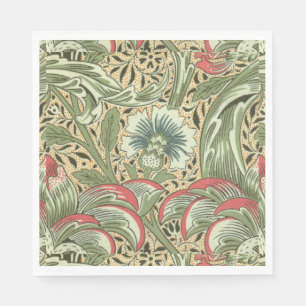 Serviette En Papier Vintage William Morris Corncockle Fleurs