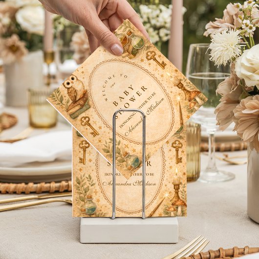 Serviette En Papier Vintage Wizard Magic Baby Shower