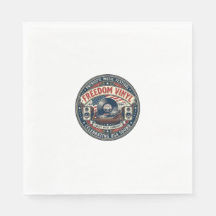 Serviette En Papier Vinyle de la liberté Patriotique Disque vinyle pat