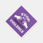 Serviette En Papier Violence domestique (Coin)