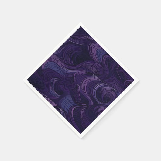 Serviette en papier violet (Coin)