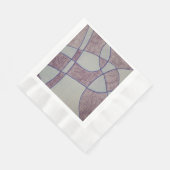 Serviette en papier violet abstrait (Coin)