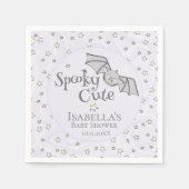 Serviette En Papier Violet Batty, Étoiles & Lunes Éffrayant mignon (Devant)