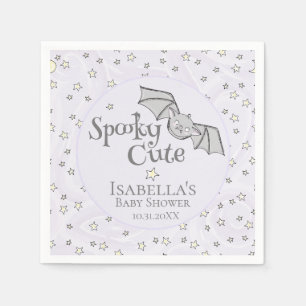 Serviette En Papier Violet Batty, Étoiles & Lunes Éffrayant mignon