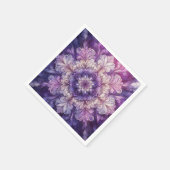 Serviette En Papier Violet décoratif (Coin)