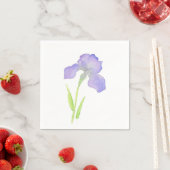 Serviette En Papier Violet Iris (En situation)