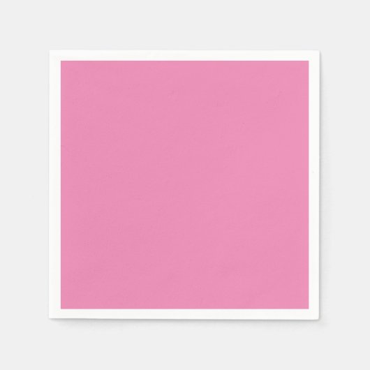 Serviette En Papier Violet Pastel, Marguerite Rose, Rose Rose, (Devant)